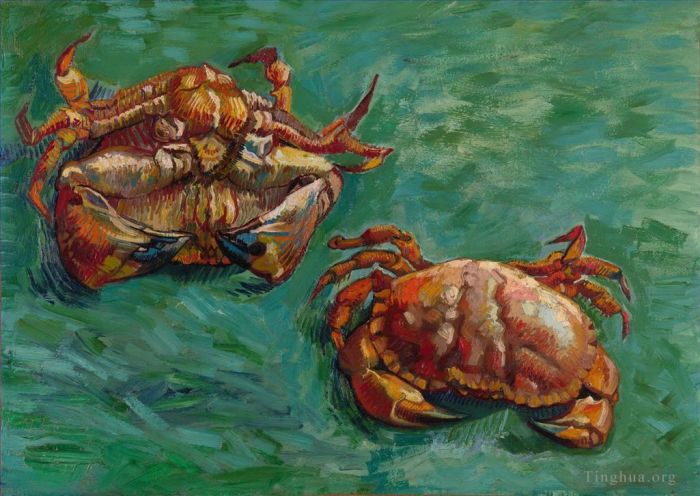 文森特·威廉·梵高 的油画作品 -  《两只螃蟹》