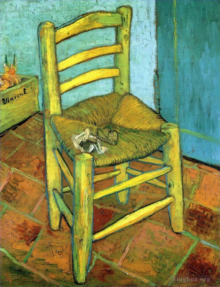 文森特·威廉·梵高 的油画作品 -  《凡高的椅子》