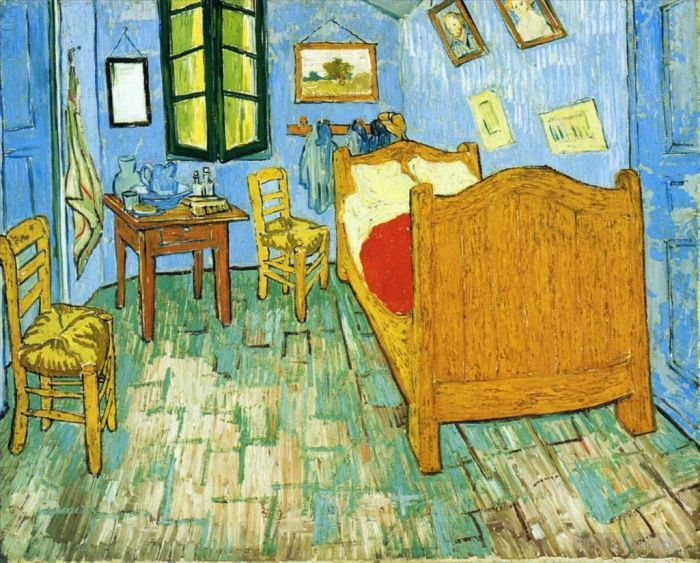 文森特·威廉·梵高 的油画作品 -  《文森特在阿尔的卧室》