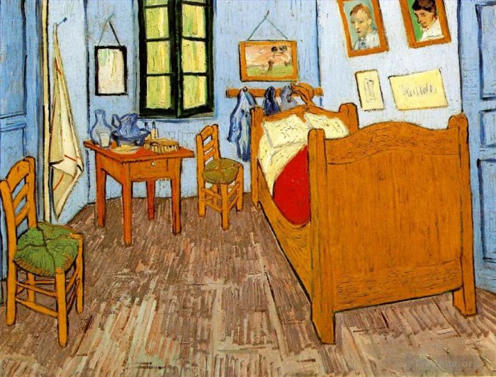 文森特·威廉·梵高 的油画作品 -  《阿尔勒的文森特卧室》