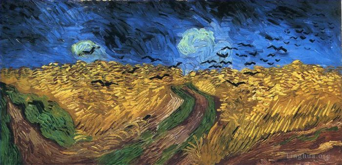 文森特·威廉·梵高 的油画作品 -  《有乌鸦的麦田》