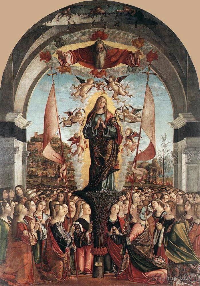 维托雷·卡尔帕·乔 的各类绘画作品 -  《圣乌尔苏拉的神化》