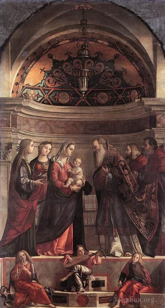 维托雷·卡尔帕·乔 的各类绘画作品 -  《耶稣在圣殿中的呈现》