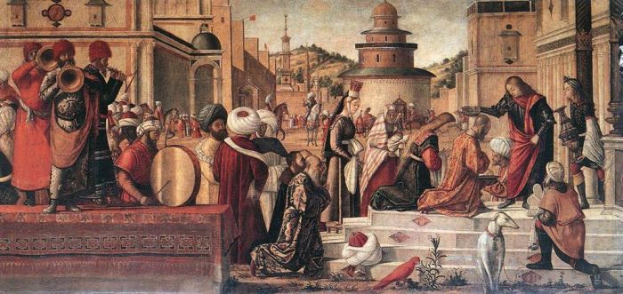 维托雷·卡尔帕·乔 的各类绘画作品 -  《亚硒酸盐的洗礼》