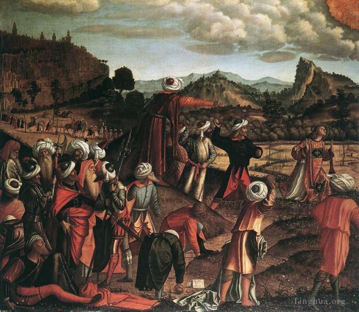 维托雷·卡尔帕·乔 的各类绘画作品 -  《圣斯蒂芬的石刑》