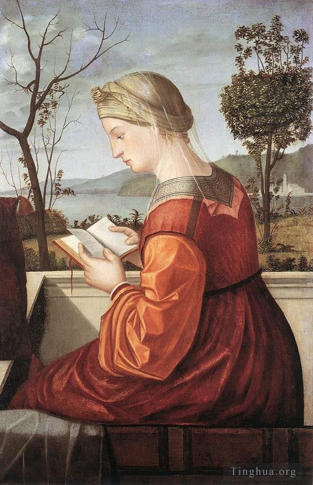 维托雷·卡尔帕·乔 的各类绘画作品 -  《圣母读书》