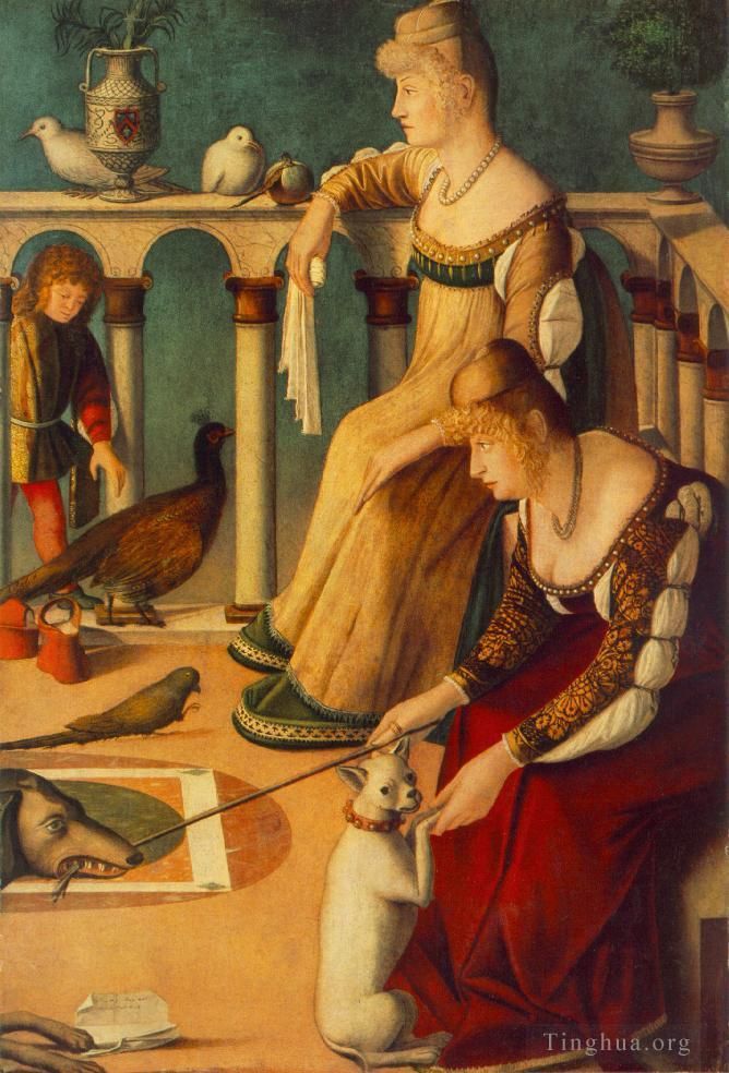 维托雷·卡尔帕·乔 的各类绘画作品 -  《两位威尼斯女士》