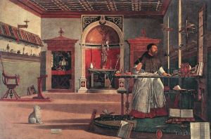 艺术家维托雷·卡尔帕·乔作品《圣奥古斯丁的愿景》