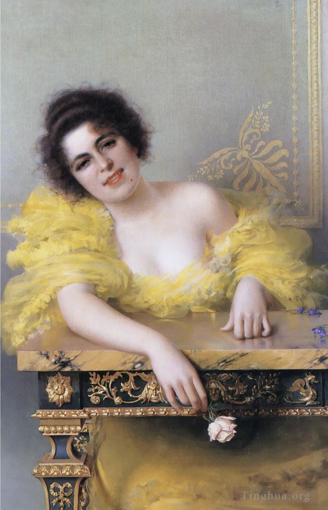 维托里奥·马特奥·科科斯作品《一个年轻女子的肖像》