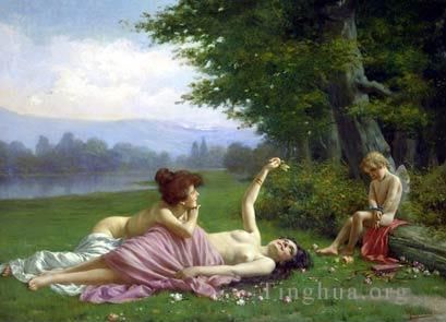 维托里奥·雷格尼尼 的油画作品 -  《诱惑的丘比特》