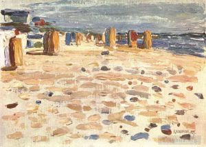 艺术家瓦西里·康定斯基作品《荷兰的沙滩篮》