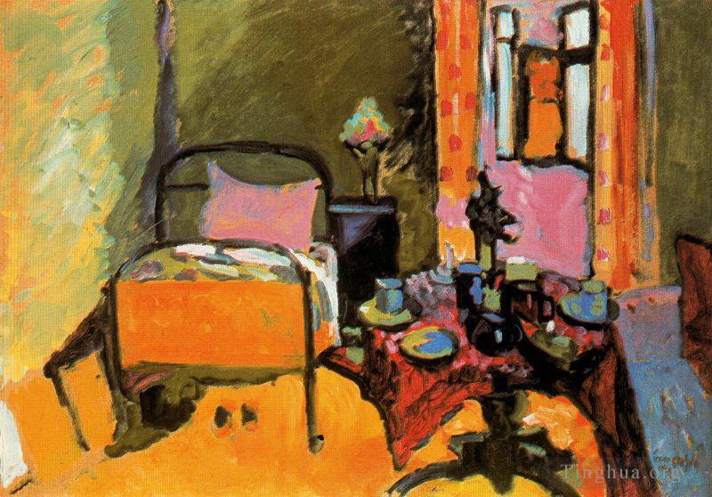 瓦西里·康定斯基作品《安特米勒大街的卧室》