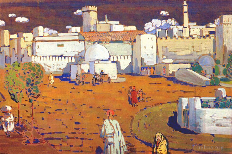 瓦西里·康定斯基作品《阿拉伯城》