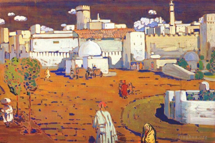 瓦西里·康定斯基 的各类绘画作品 -  《阿拉伯城》