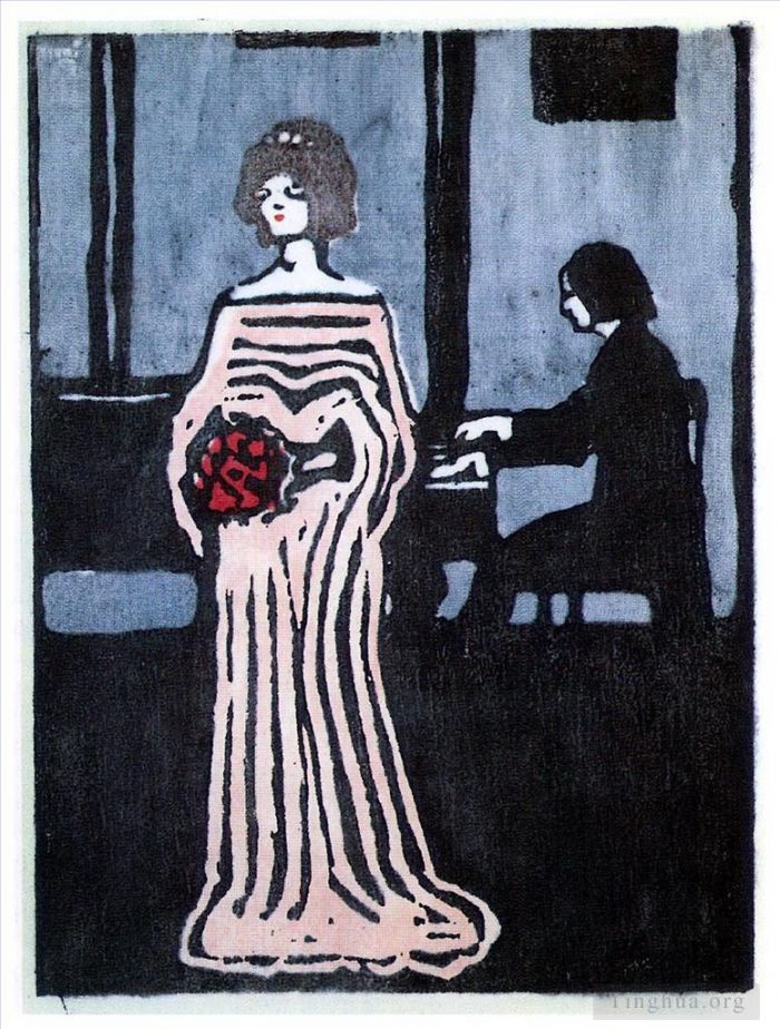 瓦西里·康定斯基 的各类绘画作品 -  《歌手》