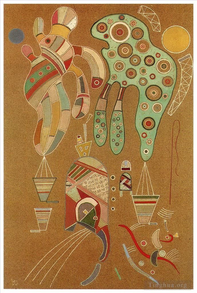 瓦西里·康定斯基 的各类绘画作品 -  《无题,1941》