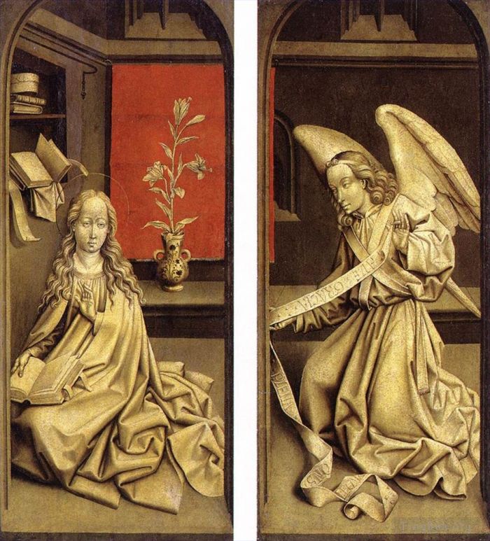 罗吉尔·凡·德尔·维登 的油画作品 -  《Bladelin,三联画外观》