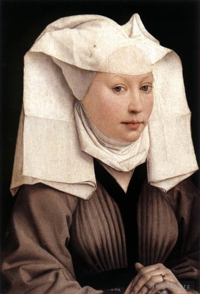 罗吉尔·凡·德尔·维登 的油画作品 -  《戴纱巾的女士画家》