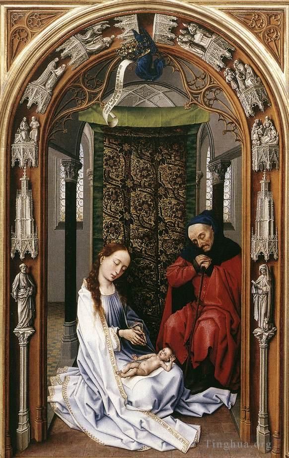 罗吉尔·凡·德尔·维登 的油画作品 -  《米拉弗洛雷斯祭坛画左面板》