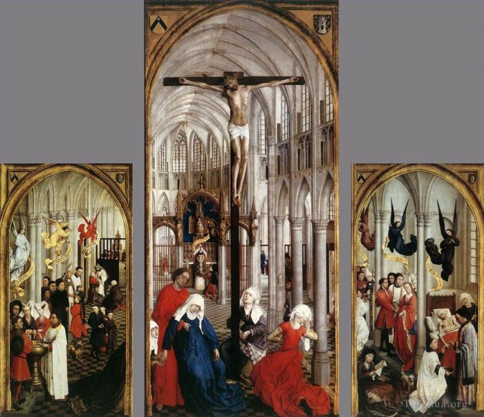 罗吉尔·凡·德尔·维登 的油画作品 -  《七个圣礼祭坛画》