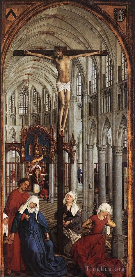 罗吉尔·凡·德尔·维登 的油画作品 -  《七个圣礼中央面板》