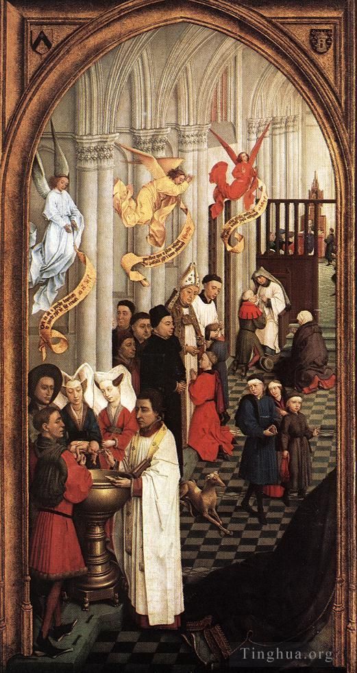 罗吉尔·凡·德尔·维登 的油画作品 -  《七圣礼左翼》