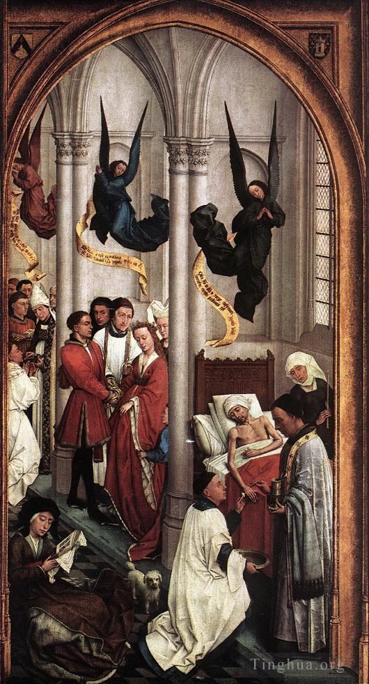 罗吉尔·凡·德尔·维登 的油画作品 -  《七圣礼右翼》