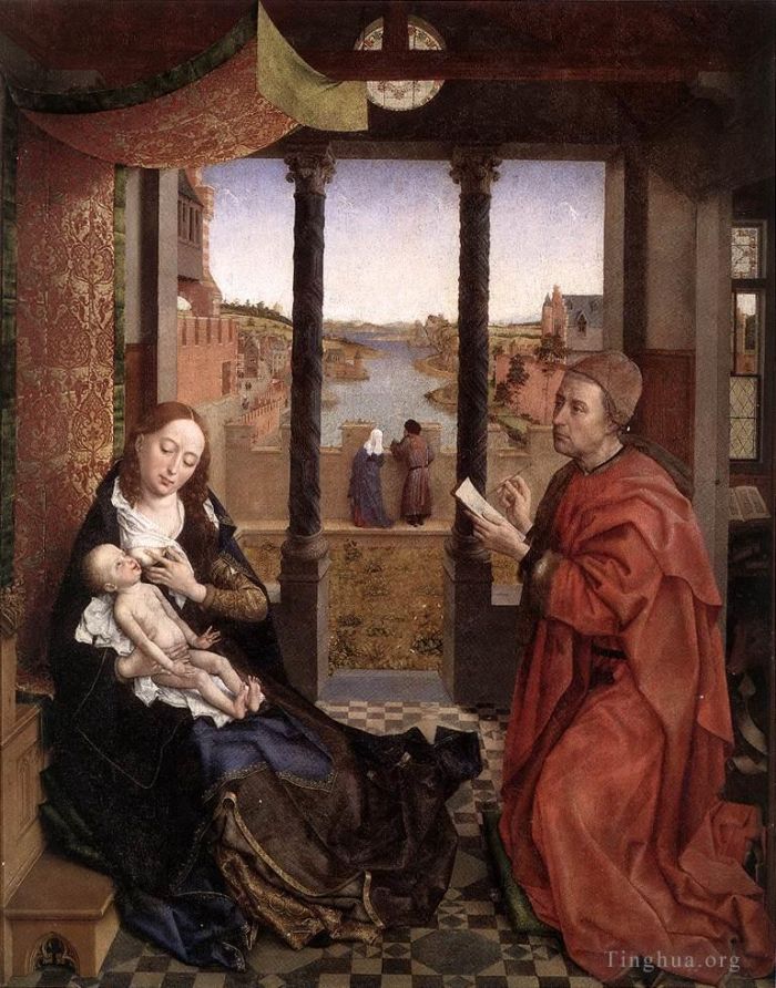 罗吉尔·凡·德尔·维登 的油画作品 -  《圣路加绘制圣母像》