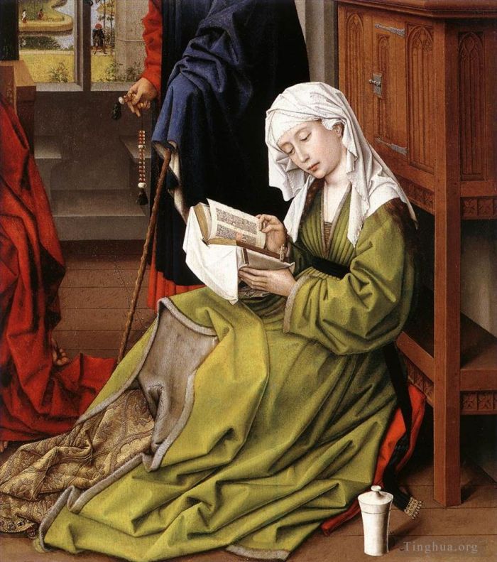 罗吉尔·凡·德尔·维登 的油画作品 -  《抹大拉的阅读》