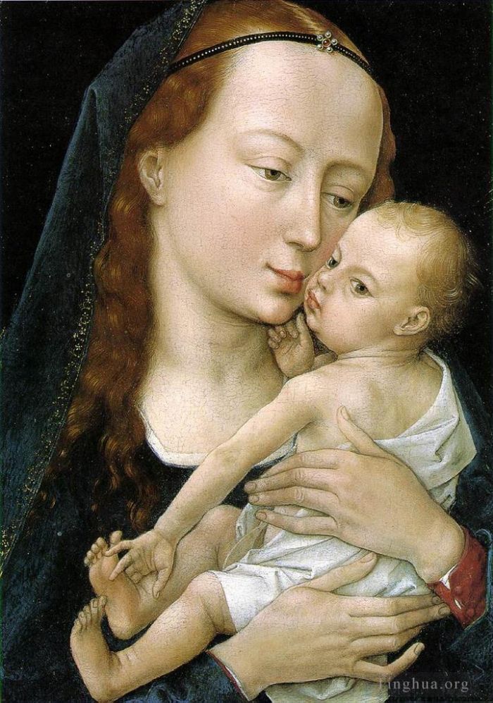 罗吉尔·凡·德尔·维登 的油画作品 -  《处女与圣子》