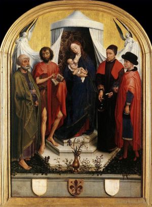 艺术家罗吉尔·凡·德尔·维登作品《圣母与圣婴和四圣人》