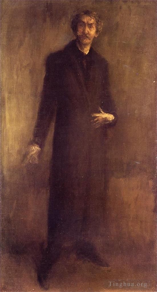 詹姆斯·阿博特·麦克尼尔·惠斯勒 的油画作品 -  《棕色和金色》