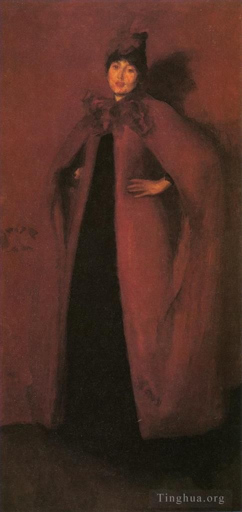詹姆斯·阿博特·麦克尼尔·惠斯勒 的油画作品 -  《红灯下的和谐》