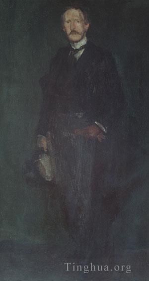 詹姆斯·阿博特·麦克尼尔·惠斯勒 的油画作品 -  《詹姆斯·阿伯特·麦克尼尔·爱德华·格思里·肯尼迪》