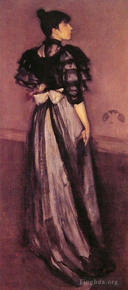 詹姆斯·阿博特·麦克尼尔·惠斯勒 的油画作品 -  《珍珠母贝和银安达卢西亚》