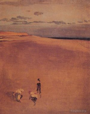 艺术家詹姆斯·阿博特·麦克尼尔·惠斯勒作品《塞尔西比尔海滩》