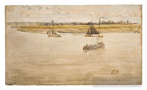 詹姆斯·阿博特·麦克尼尔·惠斯勒 的各类绘画作品 -  《詹姆斯·阿伯特·麦克尼尔金与布朗》