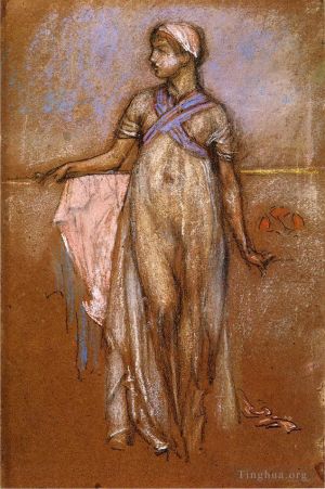 艺术家詹姆斯·阿博特·麦克尼尔·惠斯勒作品《希腊女奴又名《紫罗兰与玫瑰变奏曲》》