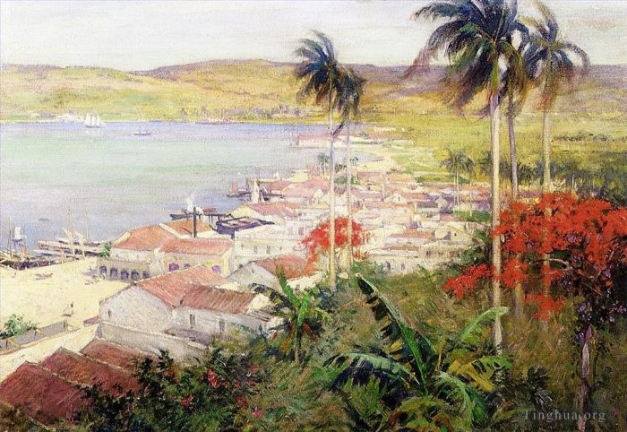 威拉德·勒罗伊·梅特卡夫 的油画作品 -  《哈瓦那港》