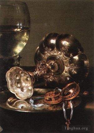 艺术家威廉·克莱兹·海达作品《派德特静物》