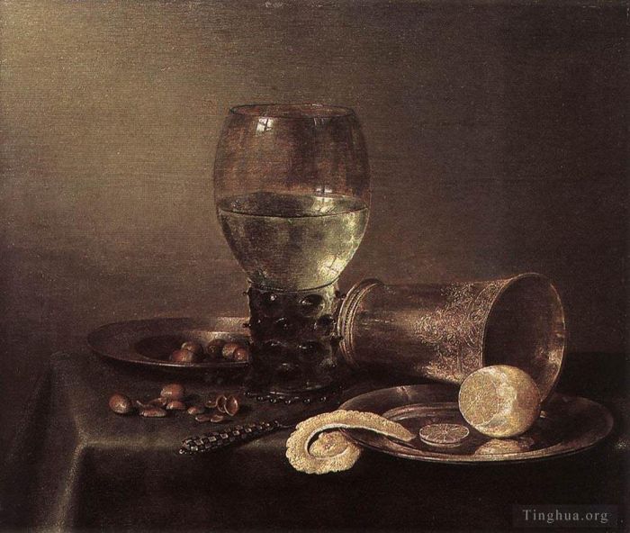 威廉·克莱兹·海达 的油画作品 -  《静物,1632》