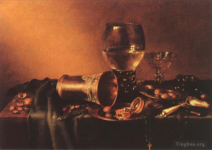 威廉·克莱兹·海达 的油画作品 -  《静物,1657》