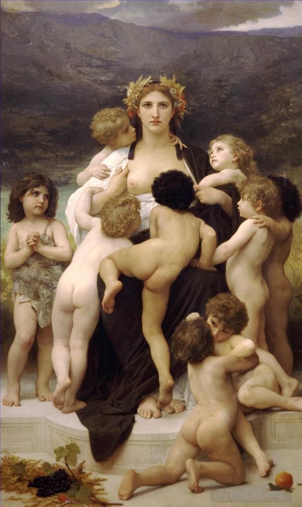威廉·阿道夫·布格罗 的油画作品 -  《阿尔玛·帕伦斯》