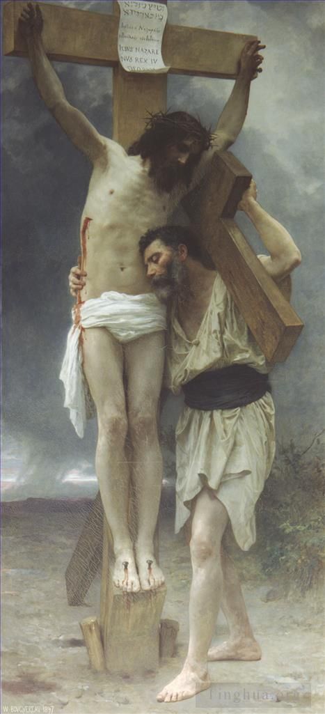 威廉·阿道夫·布格罗 的油画作品 -  《同情》