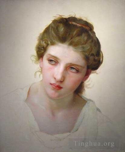 威廉·阿道夫·布格罗 的油画作品 -  《金发美女练习曲,1898》