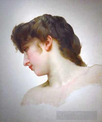 威廉·阿道夫·布格罗 的油画作品 -  《金发女郎简介,1898》