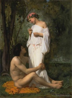 艺术家威廉·阿道夫·布格罗作品《田园诗,1851》