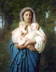 威廉·阿道夫·布格罗 的油画作品 -  《慈善机构,1859》