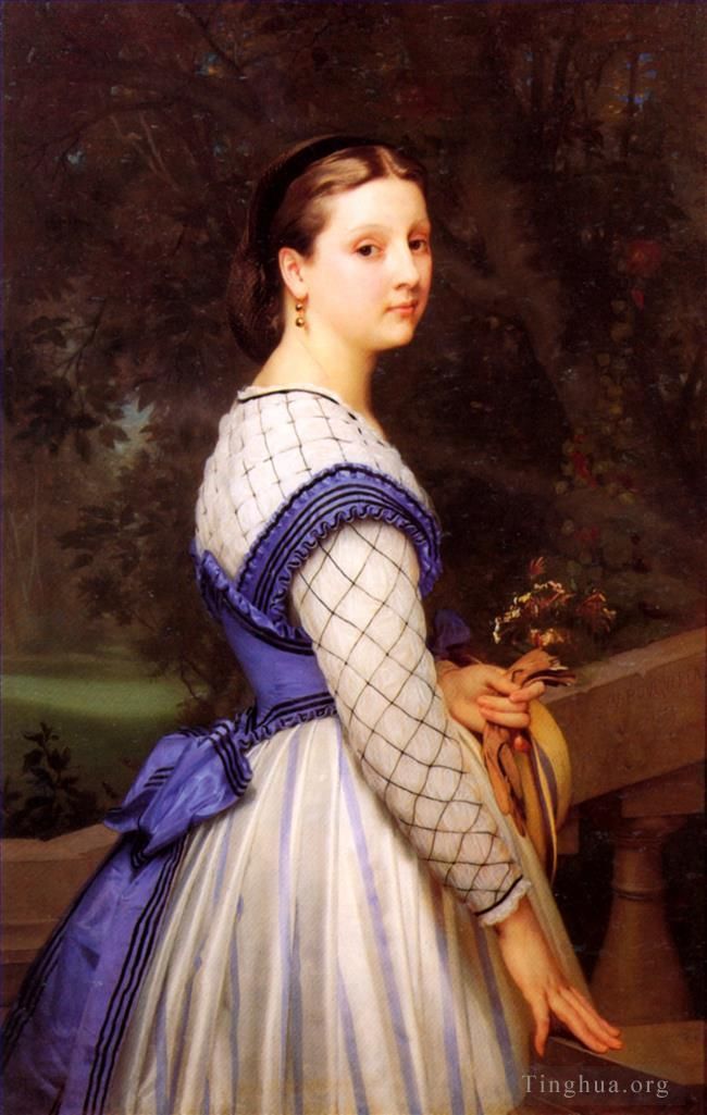 威廉·阿道夫·布格罗 的油画作品 -  《蒙托隆伯爵夫人》