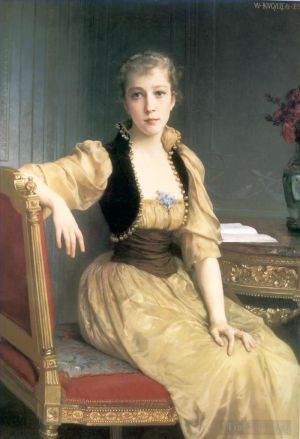 艺术家威廉·阿道夫·布格罗作品《麦克斯韦夫人,1890》